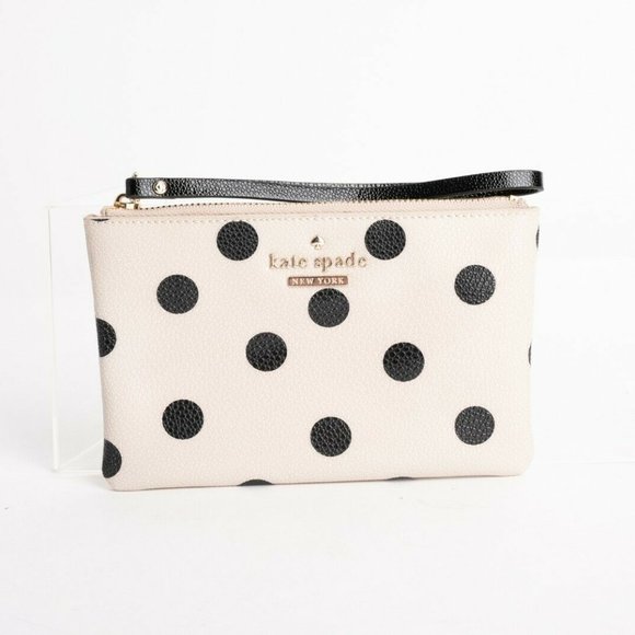 kate spade Handbags - Kate Spade Cedar Street Slim Bee Polka Dot Black